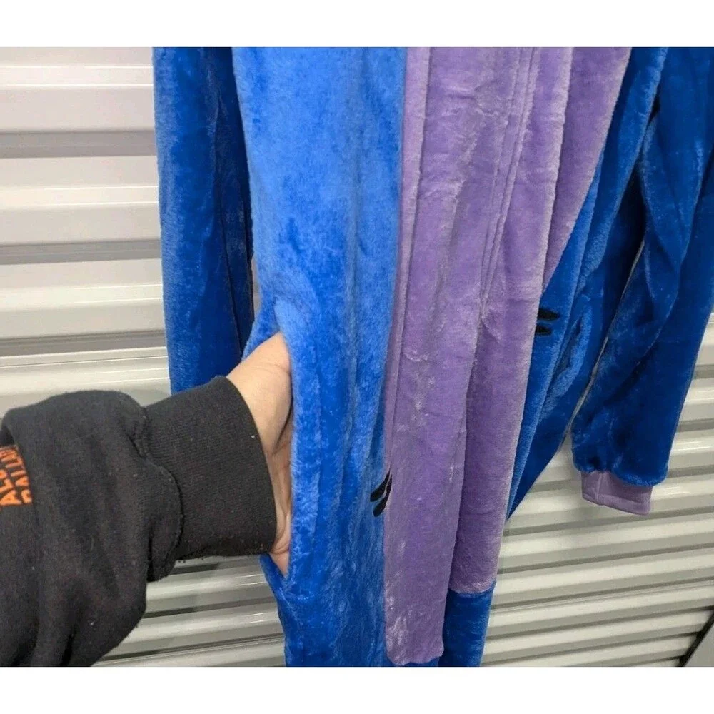 Disney Winnie The Pooh EEyore One Piece Hoodie Sleepwear Suit Anmi Bobu XL - Picture 4 of 6